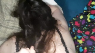 Big Titted Wife Gets Railed From Behind and a Mouthful of Cum