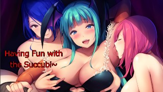 Having Fun with the Succubi~ -Hentai JOI (COMMISSION)