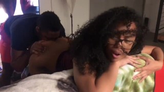 Blasian Pinay 6'0 Gets Ass Eaten First Time Doggystyle BBC