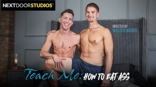 Teach Me How To Eat Ass Roommate Gives Sex Lessons To Brandon Anderson...