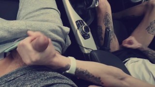 Horny Car Wank In Carpark