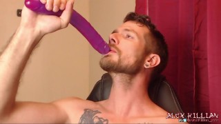 Deepthroating 12 dildo