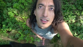 Jerkin in Nature part 2 plus cum