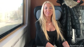 Kinky slut in Hamburg | German blonde is fucked hard in all holes + cu...
