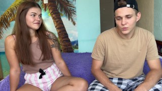 a game of truth or dare turned into sex between stepbrother and stepsi...