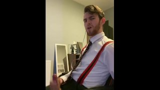 Suit Bro Edges his Cock (0F/JFF: Edinbro98)