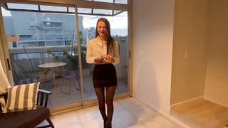 client-oriented realtor swallowed cock and spread her legs in front of...