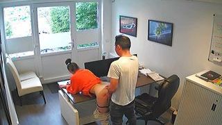 Amost caught having sex in the office