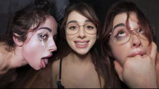 DADDYS FLOOR LICKING WHORE - She Made Him Cum In Her EYES - Audrey Rei...
