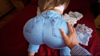 Stepbrother helps stepsister clean her room...but things got dirty...