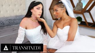 TRANSFIXED - Bride Olivia Jay Lets Virgin T-Girl Kasey Kei CREAMPIE HE...