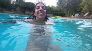 I fuck my ex-girlfriend in her new boyfriend&039;s pool