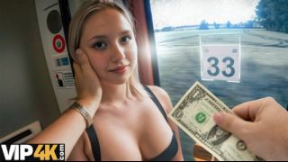 HUNT4K. Blonde babe sucked a cock in the TRAIN STATION WC!