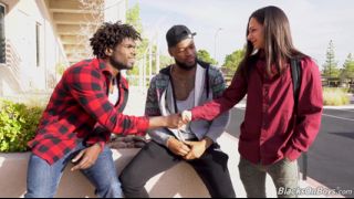 18 year old Favi gets picked up from college and banged