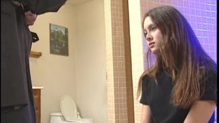 Me and my stepbrother in the bathroom at home