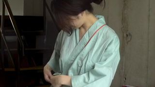 First time Japanese lesbian massage client adorably reacts
