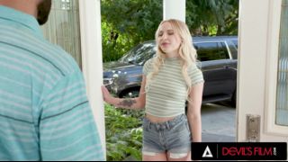 DEVILS FILM - Cute Blonde Babysitter Gets Banged By Her Boss